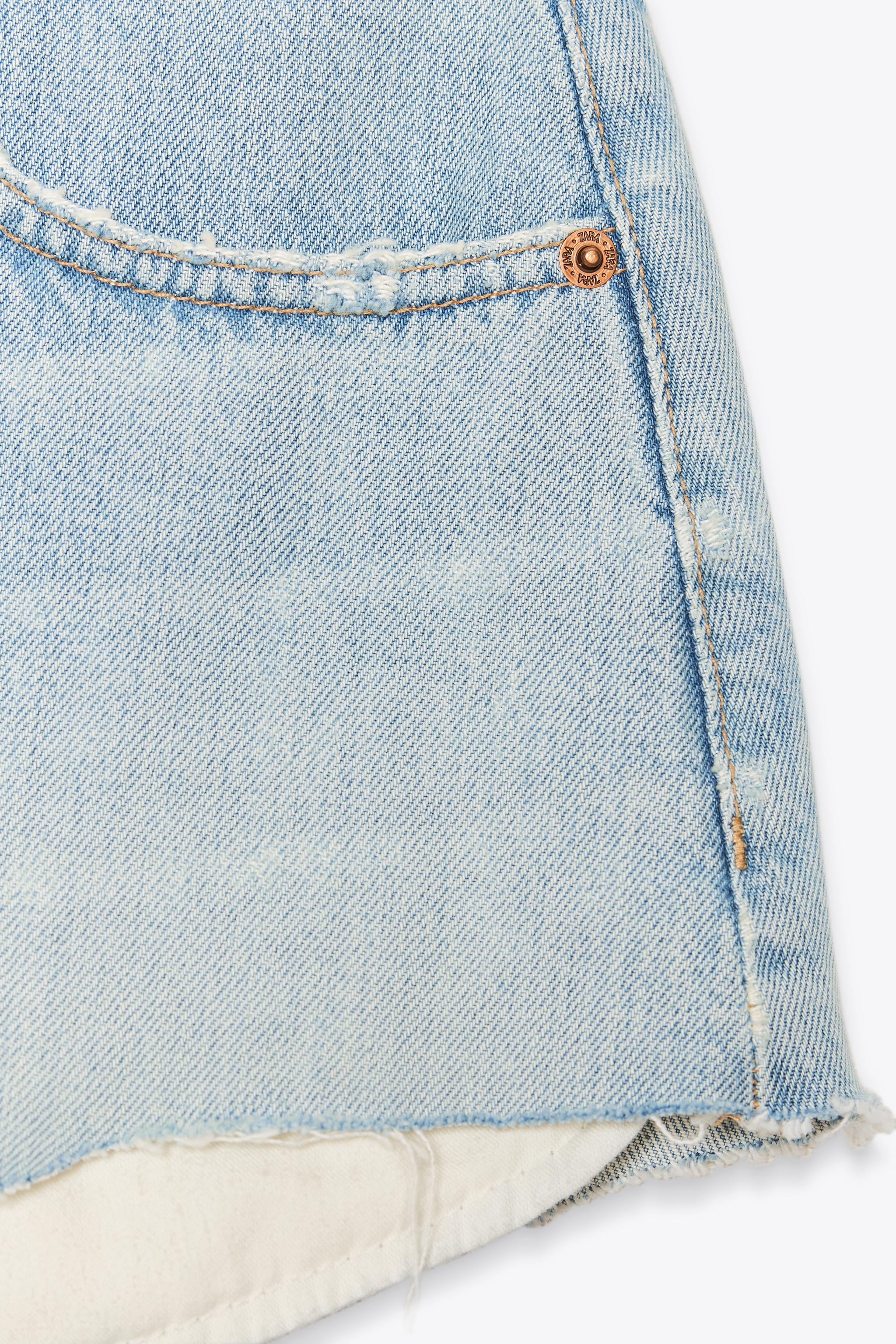 TRF MID-RISE MINI DENIM SHORTS